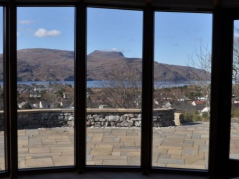 Loch Broom provides breathtaking views from the houses.