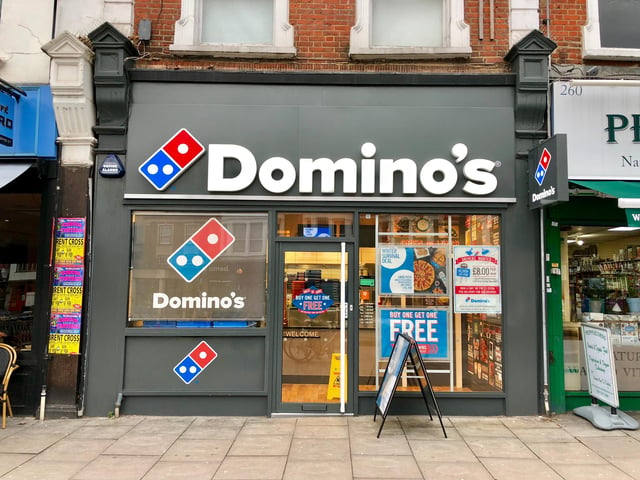 Pizza chain Domino’s gained a lot of business from Scots over the last 12 months, ranking in seventh for the highest overall spend.