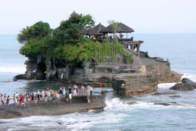 Jackie Binnington was supposed to be going to Bali for a wedding. Pictured is the Tanah Lot temple