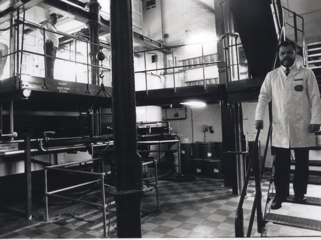 Oaul Simpson, operations manager at Wards Brewery, Sheffield, in 1979