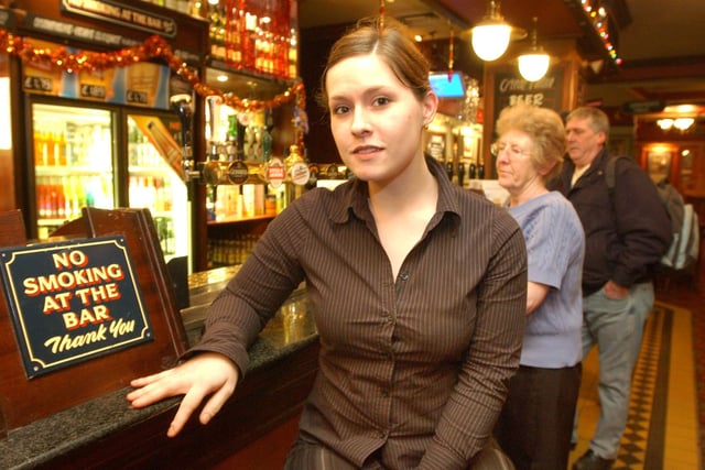 Pictured at the bar of the William Jameson 17 years ago.
