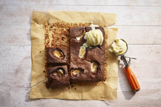 Undated Handout Photo of Phil Vickery's Creme Egg brownie. See PA Feature FOOD Recipe Brownie. Picture credit should read: Kate Whitaker/PA. WARNING: This picture must only be used to accompany PA Feature FOOD Recipe Brownie.