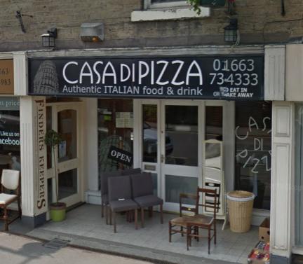 Casa Di Pizza are next in ninth place. You'll find this popular restaurant at, Whaley Bridge, High Peak SK23 7AA.