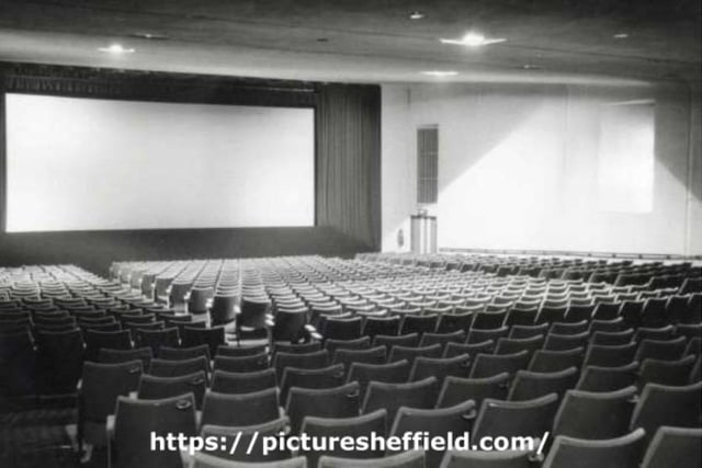 The picture shows the view of the screen in Gaumont Two