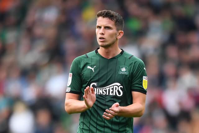 Jordan Houghton of Plymouth Argyle - who lost to Sheffield Wednesday at the weekend. (Photo by Alex Davidson/Getty Images)
