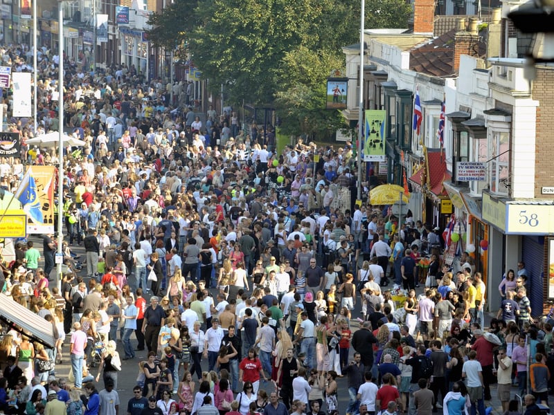 Thousands flock to Love Albert Road Day in 2008. PICTURE: ALLAN HUTCHINGS (083941-878)