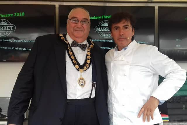 Coun Chris Rosling-Josephs is a keen cook in his spare time and met chef Jean-Christophe Novelli.