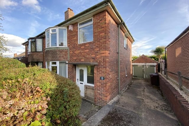 Three bedroom semi-detached on Hazel Grove, Chapeltown, has a guide price of £160,000-£180,000. It occupies a good size plot with room to extend located in this popular part of Chapeltown. The accommodation is in need of general modernisation.