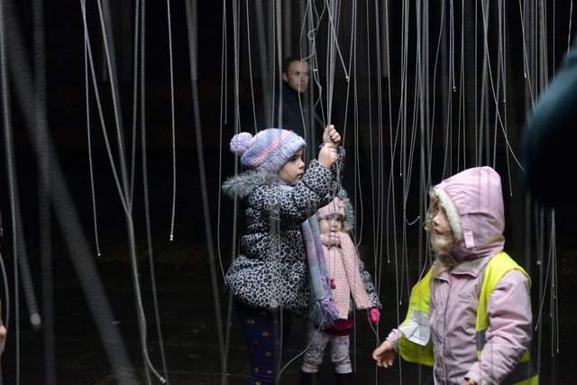 Youngsters having fun at the Durham Lumiere Light Festival 2015. Can you spot someone you know?