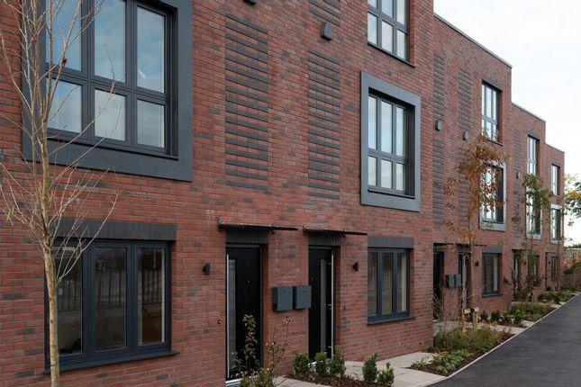 This three-bedroom townhouse, part of a development of eight contemporary townhouses built with sustainability and community living in mind, is on the market for £290,000 with Belvoir.