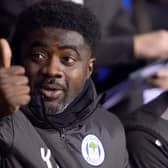 Wigan Athletic manager Kolo Toure took charge of his first home game against Sheffield United this evening: Tim Goode/PA Wire.