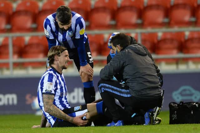 Aden Flint is among the Sheffield Wednesday players to have been injured this season. Pic Steve Ellis.