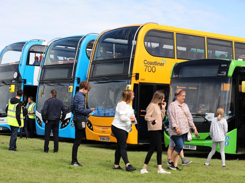 The Provincial Society Bus Rally at Stokes Bay in Gosport.