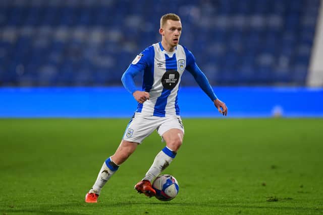 Lewis O'Brien of Huddersfield Town. (Photo by Gareth Copley/Getty Images)