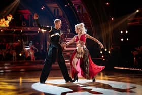 Dan Walker and Nadiya Bychkova in action on Strictly Come Dancing 2021 (pic: Guy Levy/BBC/PA Wire)