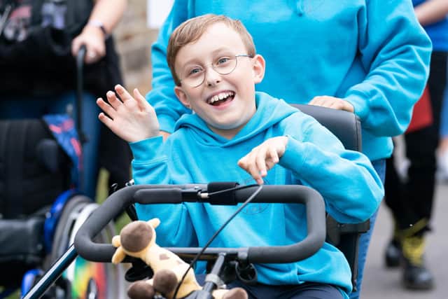 Sheffield's 'Captain' Tobias Weller, who is launching a new fundraising campaign to make all playgrounds accessible for everyone (Picture credit: Danny Lawson/PA)