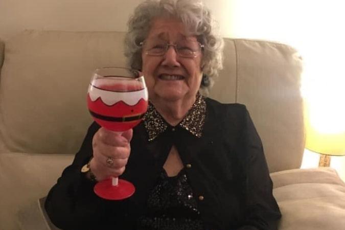 "The best mum in all the world lives in Sutton-in-Ashfield," writes Heather Utting. "Edna Coope, 91. She likes to be called Eddie. Always positive, smiley and laughing. Our rock during the Pandemic. Happy Mother's Day. Cheers Eddie xx."