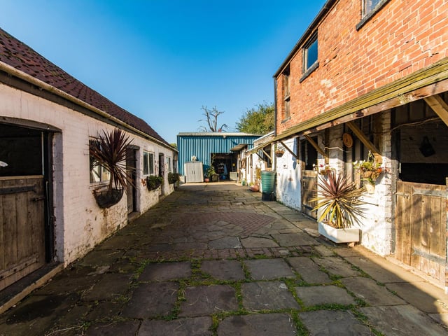 There are twenty five stables with barns.