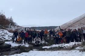 Members of the Another Hiking Collective group pictured during a walk in the snow ( Photo: @anotherhikingcollective)