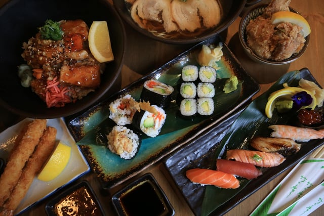 Edo Sushi takes fifth place, earning another five-out-of-five score. Its site at 24-26 High Court Chambers is listed, but Edo has just branched out to the Wig and Pen on Campo Lane, working with the team at pizza joint Craft and Dough. Picture: Chris Etchells