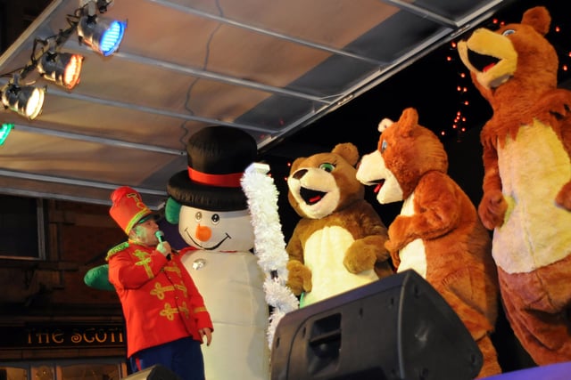 The Christmas lights switch-on was a colourful occasion in 2008. Were you there?