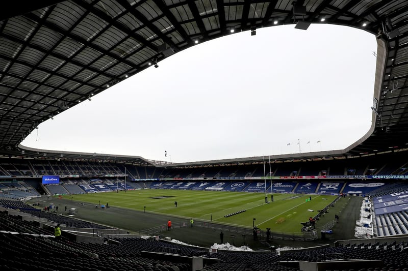 A general view of BT Murrayfield Stadium ahead of today's game.