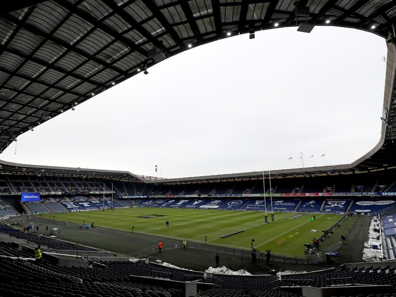 A general view of BT Murrayfield Stadium ahead of today's game.