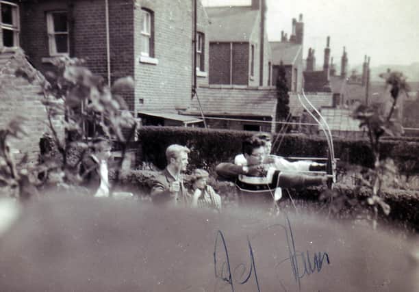 Cliff Richard and the Shadows were spotted doing a bit of archery practice by Val Barraclough where they were lodging in Southgrove Road, Sheffield, when they were performing at the Lyceum Theatre in April 1960. Photo submitted by Val Barraclough.
