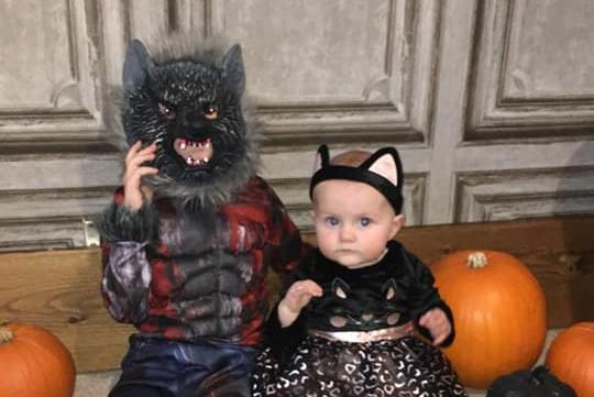 Roman and Sunday are getting into the Halloween spirit with very different costumes!