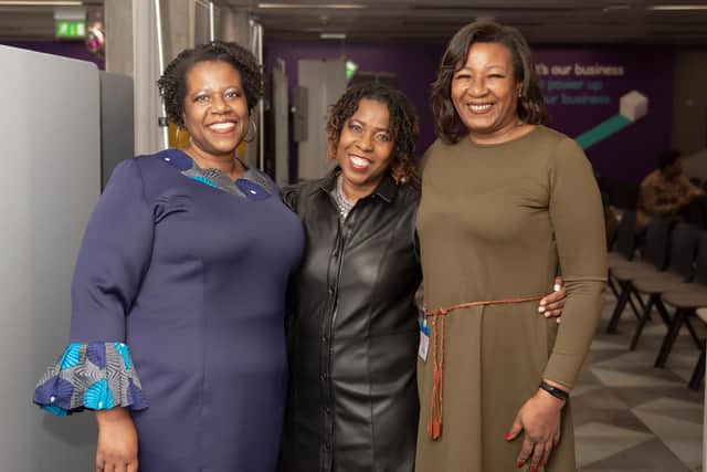 Co-Founders of Black Northern Women, from left: Carol Stewart, Maxine Lewis and Jacqueline Clarke.