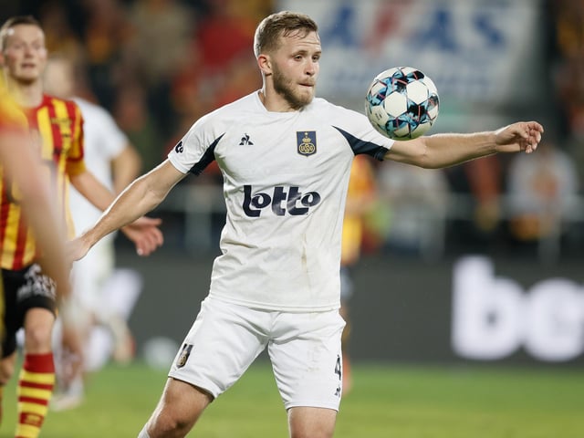 The 25-year-old has made 18 league appearances this season, while keeping seven clean sheets. Bager has formed a strong partnership with Fratton favourite Christian Burgess with the club sitting top of the league. (Photo by BRUNO FAHY/BELGA MAG/AFP via Getty Images)