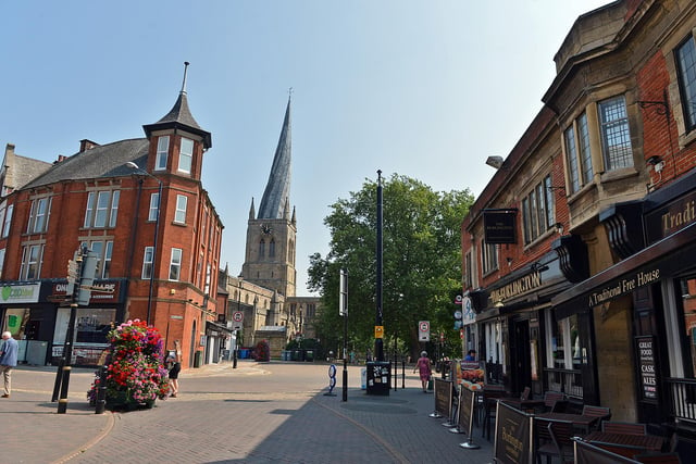 Chesterfield then and now. Burlington st - Chesterfield