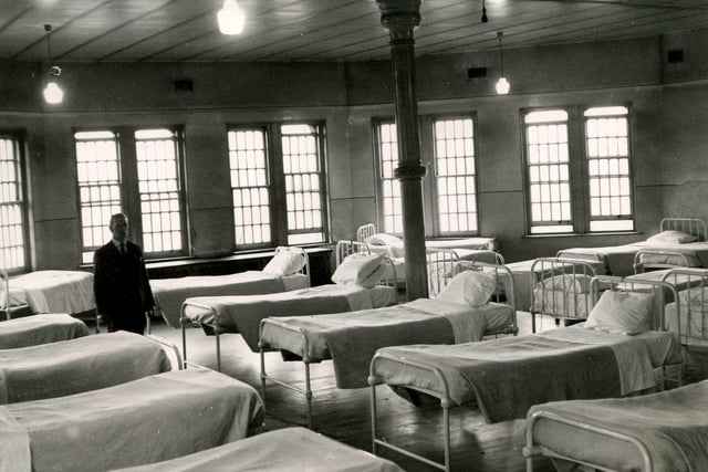A view inside a ward at the old Middlewood Hospital, Sheffield.