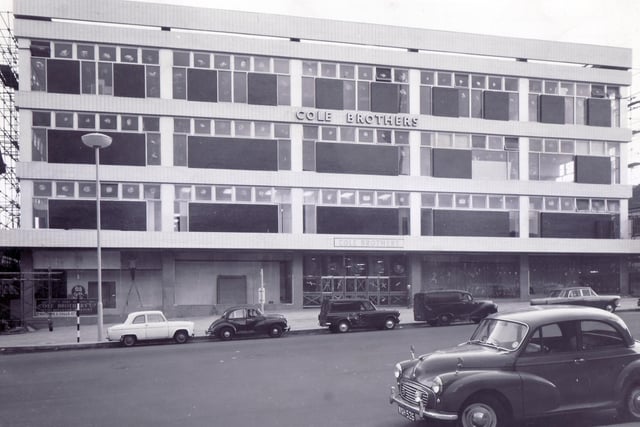 The Cole Brothers department store at Barker's Pool, pictured here in 1963, became a John Lewis until that closed last year. Debate now rages over the building's future.