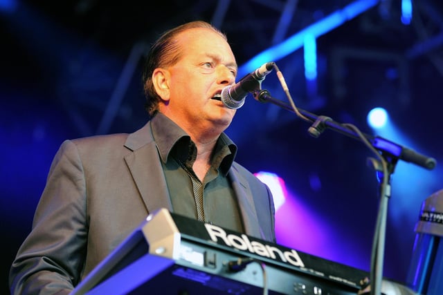 Martyn Ware of Heaven 17 playing at a flashback to the 80s concert in Clumber Park near Worksop in August 2011