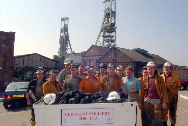 The final day of the colliery as a working mine, in 2003