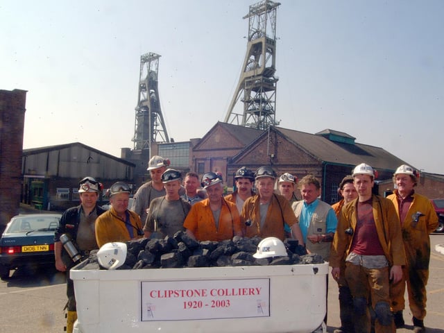 The final day of the colliery as a working mine, in 2003