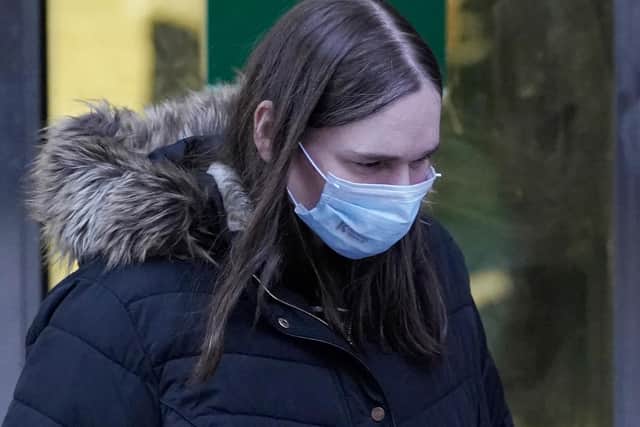 Lorna Hewitt, 43, pictured leaving Sheffield Crown Court