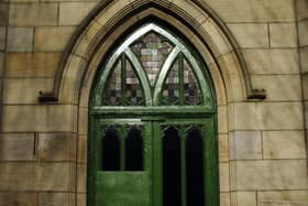 Green door, Saint George's Lecture Theatre by Andrew Mansfield