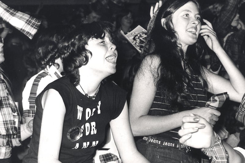 Bay City Rollers fans at Sheffield City Hall in 1976