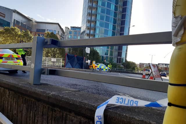 The crash occurred in the early hours of the morning on Moore Street.