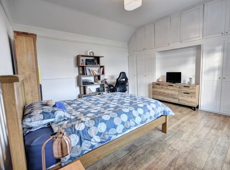 The property has a total of five generously-sized bedrooms.