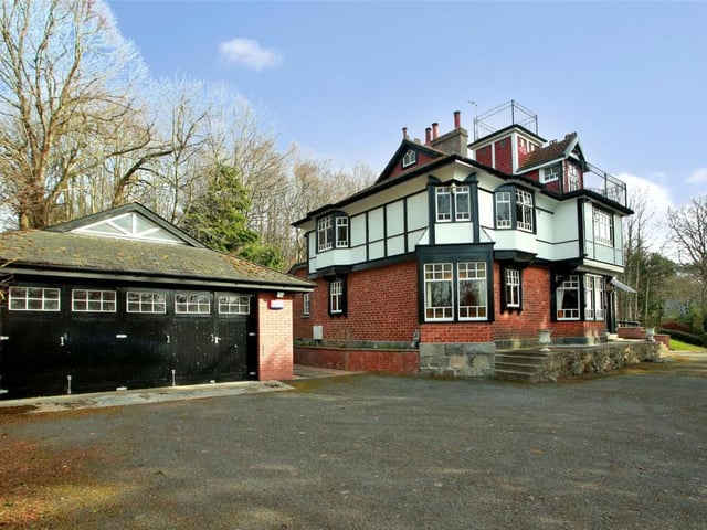 Driveway and garage.