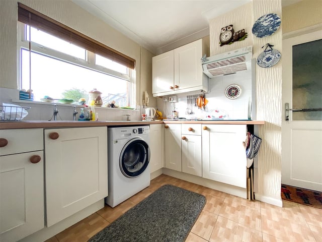 This three bedroom semi-detached house in Foxbury Grove, Portchester, is on the market for £300,000. It is listed by Castles.