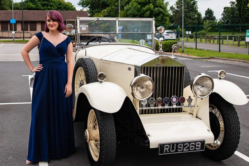 Fancy cars were donated to the prom.