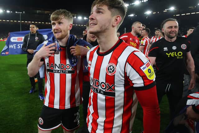 Tommy Doyle and James McAtee (right) excelled after joining Sheffield United on loan: Simon Bellis / Sportimage