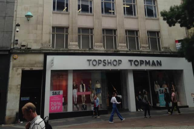 The Topshop and TopMan on Fargate closed last year and has new uses.