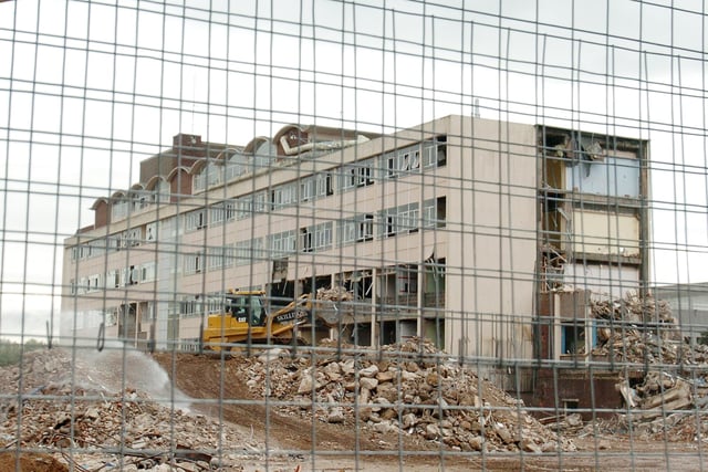Doncaster College is demolished.
