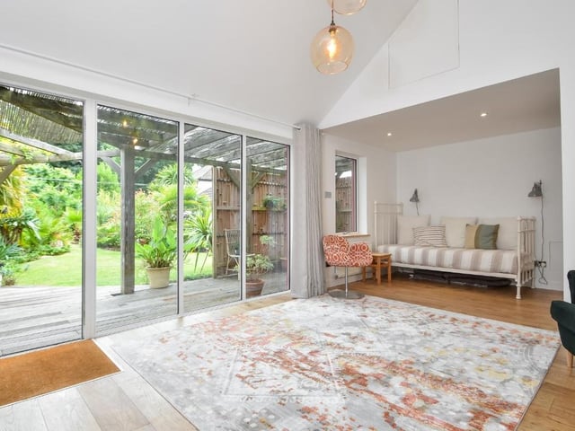 There are quite a few seating areas, both inside and outside, to get a great view of the garden