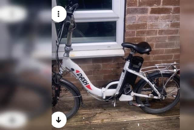 Police are trying to track down this 'Dash' electric bike which was stolen during a robbery on Middle Hay View, in Gleadless Valley, Sheffield, on May 28